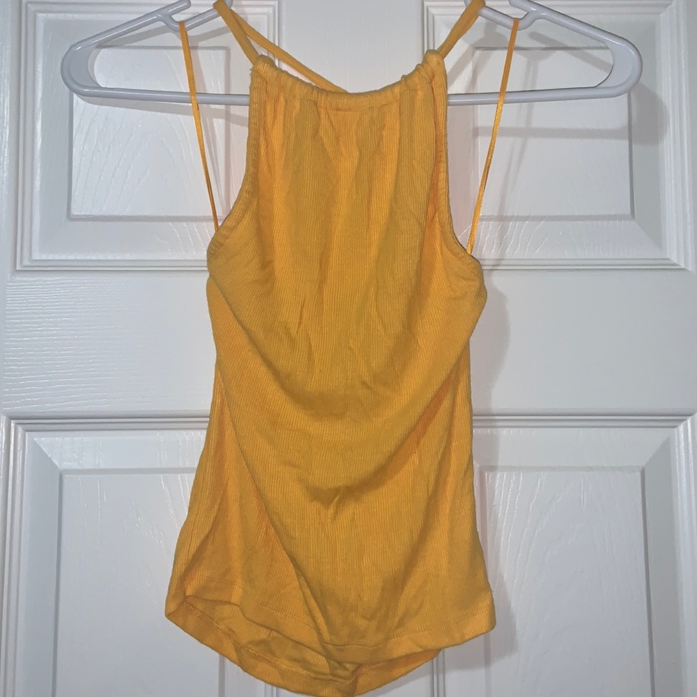 NWT Small Around-the-Neck Crop Top